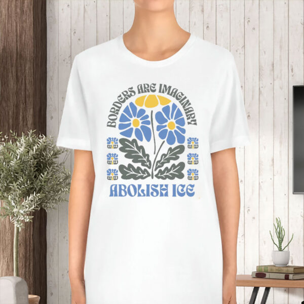 Abolish-ICE-T-Shirt,-Human-Rights-Tee,-Anti-Trump-Floral-Tee,-Social-Justice-usa