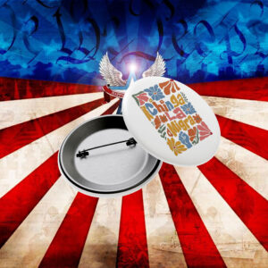 Anti-Trump-Button,-Floral-boho-Chinga-La-Migra-Button