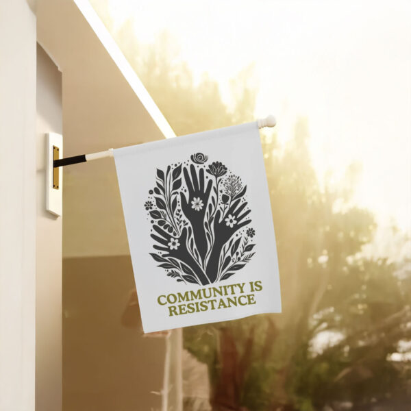 Anti-Trump-Flag,-Community-Is-Resistance-Flags
