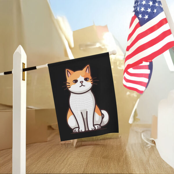 Anti-Trump-Flag,-Cute-Cat,-Peace-Flag