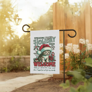 Anti-Trump-Flag,-Cute-Holiday-Cheer-Retro-Cat-Flag-us