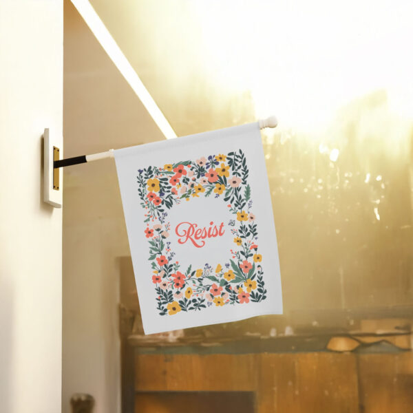 Anti-Trump-Flag,-Floral-Resist-Flag