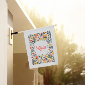 Anti-Trump-Flag,-Floral-Resist-Flags
