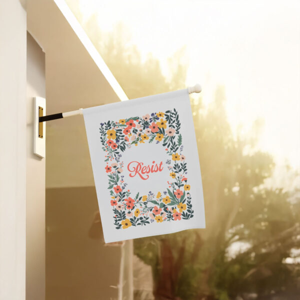Anti-Trump-Flag,-Floral-Resist-Flags