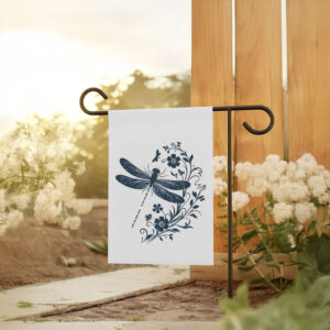 Anti-Trump-Flag,-Flowers-&-Dragonfly-With-Morse-Code-Tail-Flag-usa