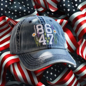 Anti-Trump-Hat,-8647-Wildflowers-Embroidered-Cap-us