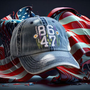Anti-Trump-Hat,-8647-Wildflowers-Embroidered-Caps