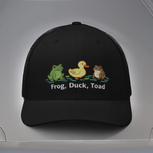 Anti-Trump-Hat,-Embroidered-FDT-Frog-Duck-Toad-Hat