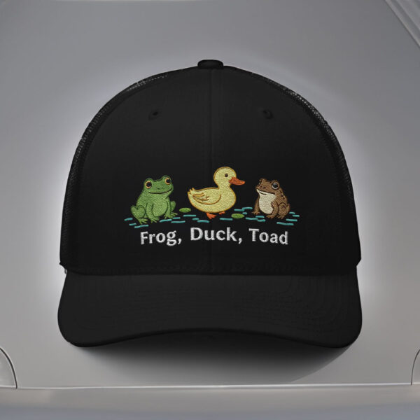 Anti-Trump-Hat,-Embroidered-FDT-Frog-Duck-Toad-Hat