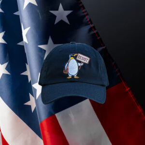 Anti-Trump-Hat,-Flipper-Up-Penguin-Embroidered-Hat-us