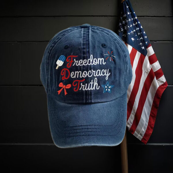 Anti-Trump-Hat,-Freedom-Democracy-Truth-Hat