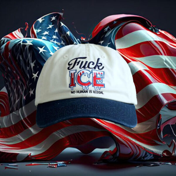 Anti-Trump-Hat,-Fuck-ICE-Embroidered-Hat