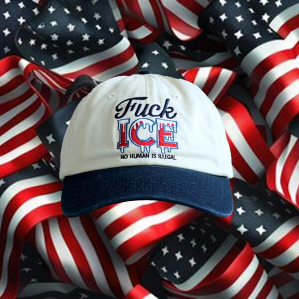 Anti-Trump-Hat,-Fuck-ICE-Embroidered-Hats
