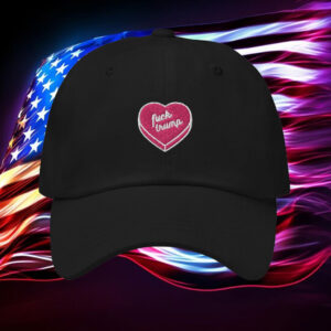 Anti-Trump-Hat,-Fuck-Trump-Pink-Embroidered-Heart-Hat
