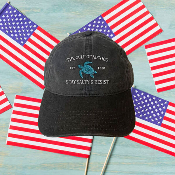 Anti-Trump-Hat,-Gulf-of-Mexico-Embroidered-Hat