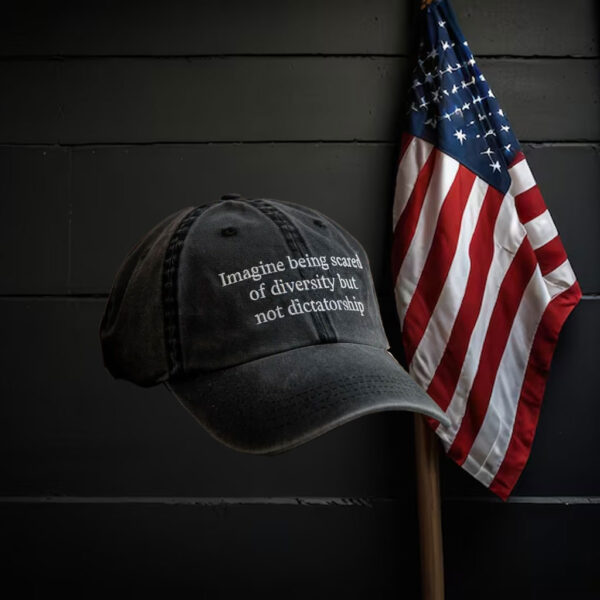 Anti-Trump-Hat,-Imagine-Being-Scared-Of-Diversity-But-Not-Dictatorship-Embroidered-Hat