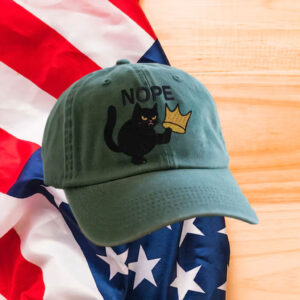 Anti-Trump-Hat,-No-Kings-in-America-Black-Cat-Embroidered-Hat