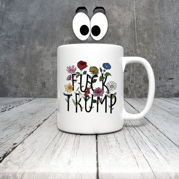 Anti-Trump-Mug,-Floral-Fck-Trump-Mug,-Coffee-Cups