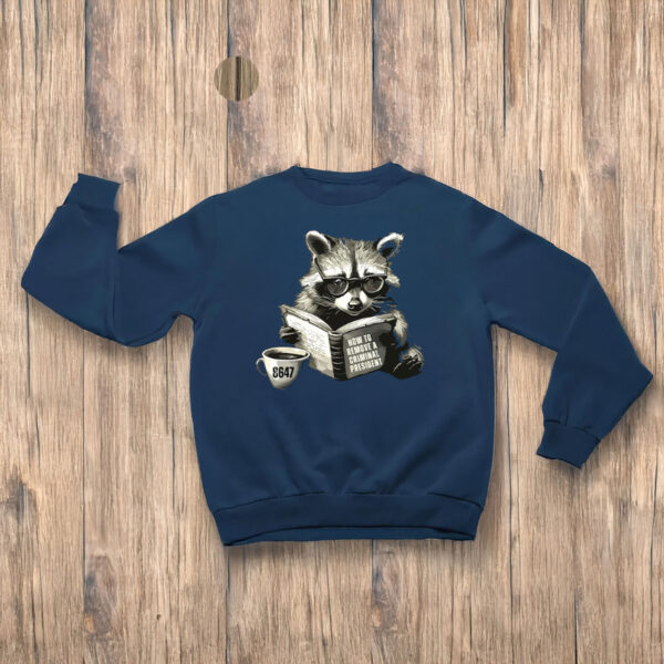 Anti-Trump-Shirt,-Cute-Raccoon-Read-Book-Shirt-us