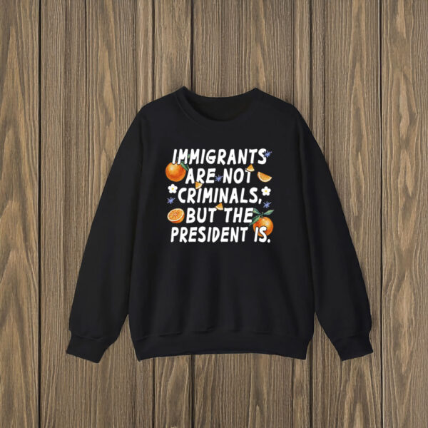 Anti-Trump-Shirt,-Imigrants-Are-Not-Criminals-But-The-President-Shirts