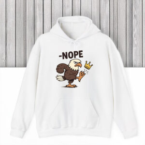 Anti-Trump-Shirt,-No-Kings-in-America-Bald-Eagle-Shirt