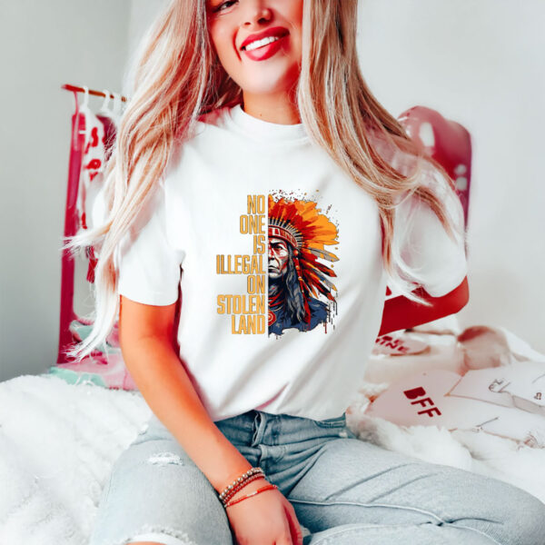 Anti-Trump-Shirt,-No-One-is-Illegal-on-Stolen-Land-Shirt