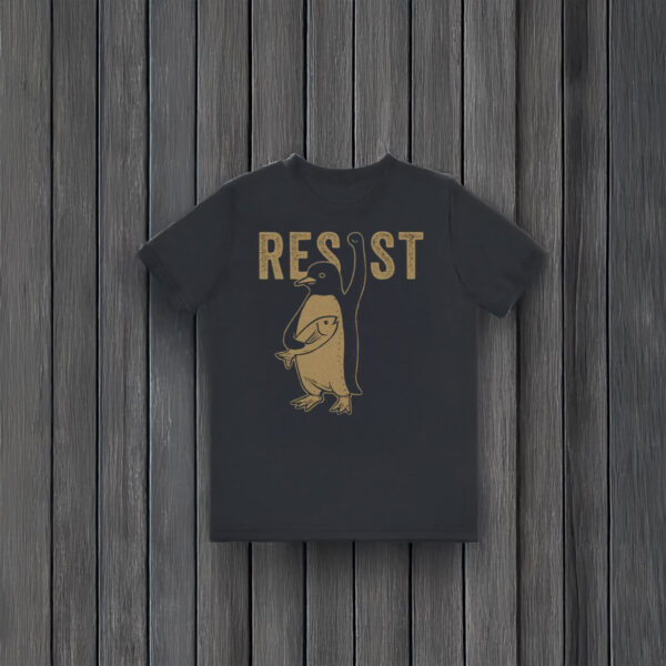Anti-Trump-Shirt,-Penguins-Resist-Shirt