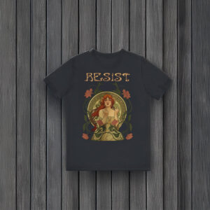 Anti-Trump-Shirt,-Resist-Art-Nouveau-Tee-usa