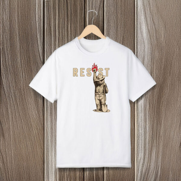 Anti-Trump-Shirt,-Smokey-Bear-Resist-Shirt