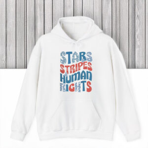 Anti-Trump-Shirt,-Stars-And-Stripes-And-Human-Rights-Shirt
