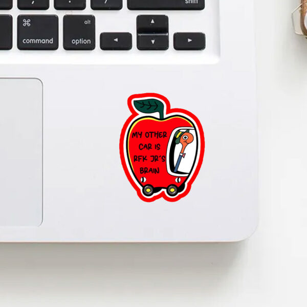 Anti-Trump-Sticker,-My-Other-Car-is-RFK-Jr's-Brain-Stickers