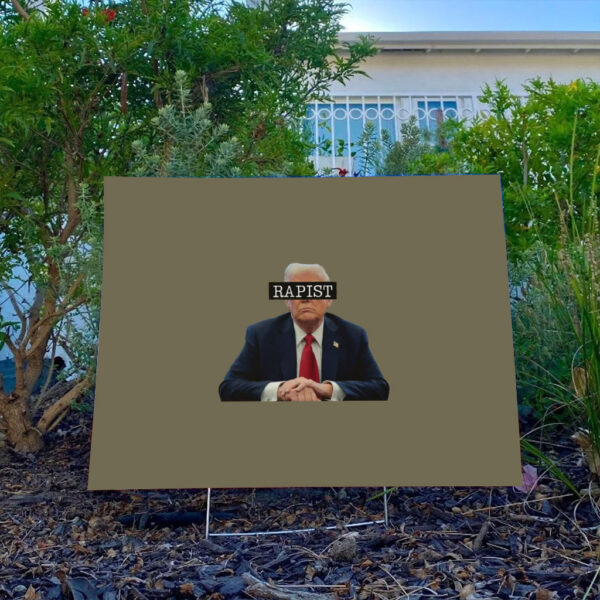 Anti-Trump-Yard-Sign,-Resist-Sign,-FDT,-Political-Activism,-Trump-Rapist,-Progressive-Liberal-usa