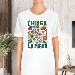 Chinga-La-Migra-T-Shirt,-Abolish-Ice-Protest-Tee,-No-Human-Is-Illegal--usa