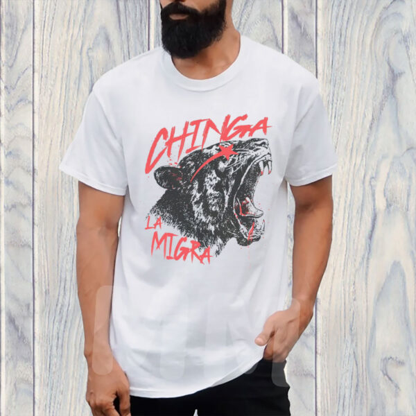 Chinga-La-Migra-T-Shirt,-ICE-Out-Of-LA-Protest-Tee,-Abolish-Ice-T-Shirt