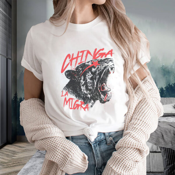 Chinga-La-Migra-T-Shirt,-ICE-Out-Of-LA-Protest-Tee,-Abolish-Ice-T-Shirts