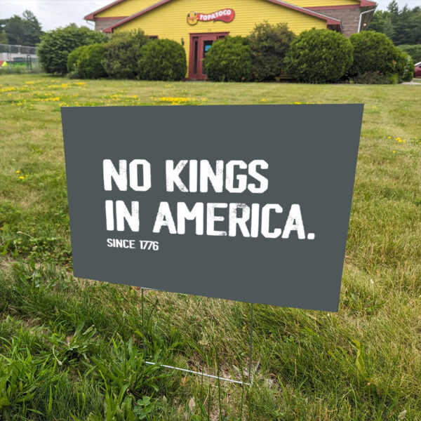 Comfort-Colors®-No-Kings-In-America-Yard-Sign,-Anti-Trump-Sign,-Protest-Sign,-Democracy-Sign,-Gift-for-Anti-MAGA,-Patriotic-Signs