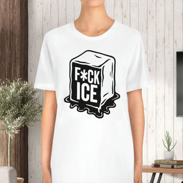FCK-ICE-T-Shirt,-Melting-Ice-Cube-Tee-Abolish-ice-Protest-usa