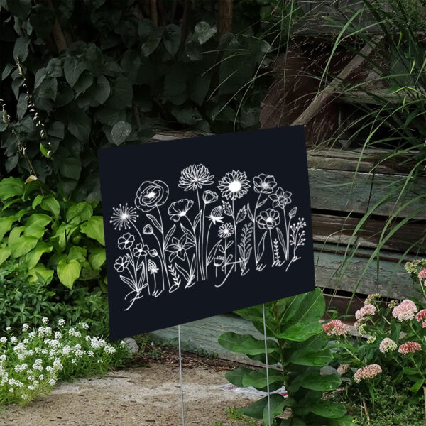 Floral-Protest-Yard-Sign,-Fuck-Trump-Sign,-Hands-Off-Sign,-Resist-Yard-Sign,-Anti-Racism-Sign-us