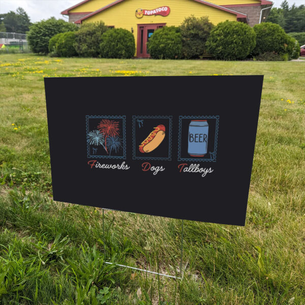 Fourth-of-July-Subtle-FDT-Yarg-Sign,-Postage-Stamp-FDT-Liberal-Patriotic-Sign,-Anti-Trump-Vintage-Fourth-of-July-Signs