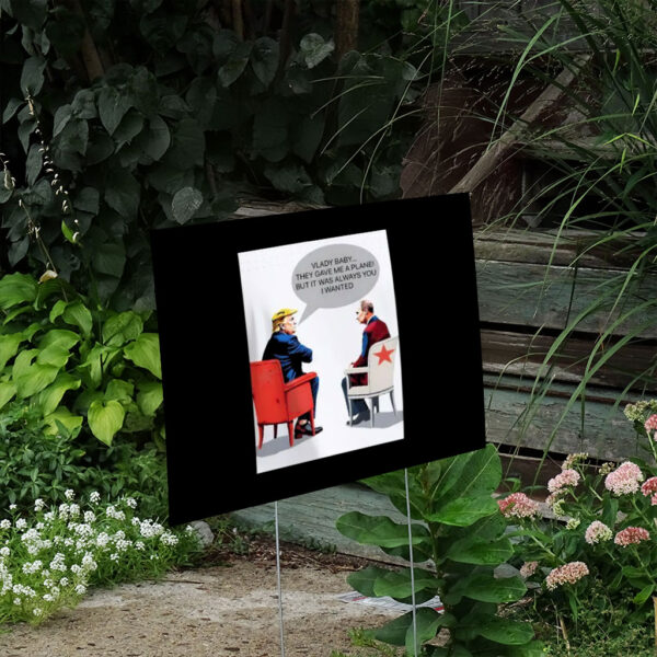 Funny-Donald-Trump-Vladimir-Putin-Qatar-Plane-Political-Satire-Yard-Sign-for-Men-Fathers-Day-Gift-Politics-Humor-Anti-Trump-Democracy-Sign-us