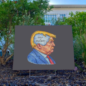 Gulf-of-Stupidity-Trump-Yard-Sign---Funny-Political-Graphic-Sign---Anti-Trump-Apparel---Protest-Yard-Sign---Vintage-Red-Comfort-Colors-usa