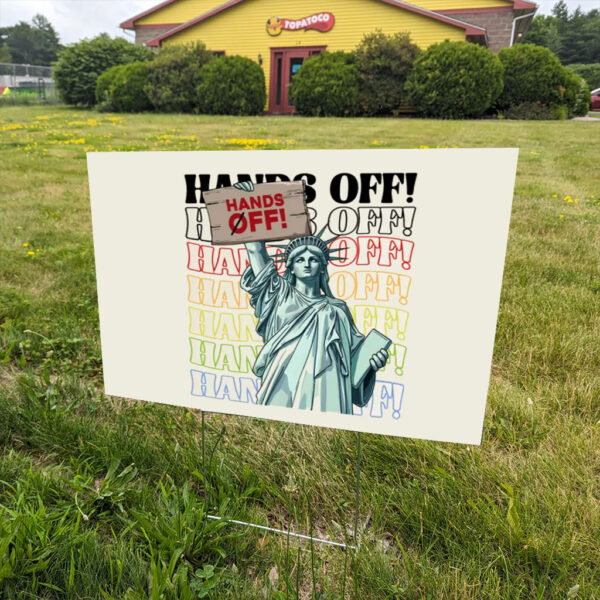 Hands-Off-Yard-Sign,-Hands-Off-Rally,-Hands-Off-Protest-Yard-Sign,-Political-Activism-Sign,-Resist-Signs