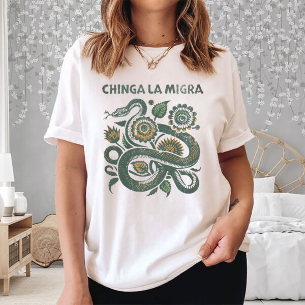 Immigrant-Rights-T-Shirt,-Chinga-La-Migra-Anti-Trump-Tee