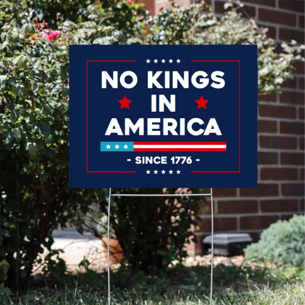 No-Kings-In-America-Sign---Resist-Hate-Lawn-Yard-Sign,-Anti-Trump-Sign,-Resist-Racism,-Resist-Fascism-Sign-usa