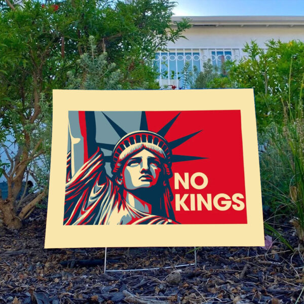 No-Kings-Yard-Sign,-Anti-Trump-Sign,-Resistance-Nope-To-Fascism-Sign,-Protest-Sign-usa