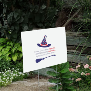 Pro-Democracy-Yard-Sign,-Anti-Trump-Sign,-Protest-Message,-Defy-Depravity-Graphic-Sign,-Stand-Up-for-Constitution-us