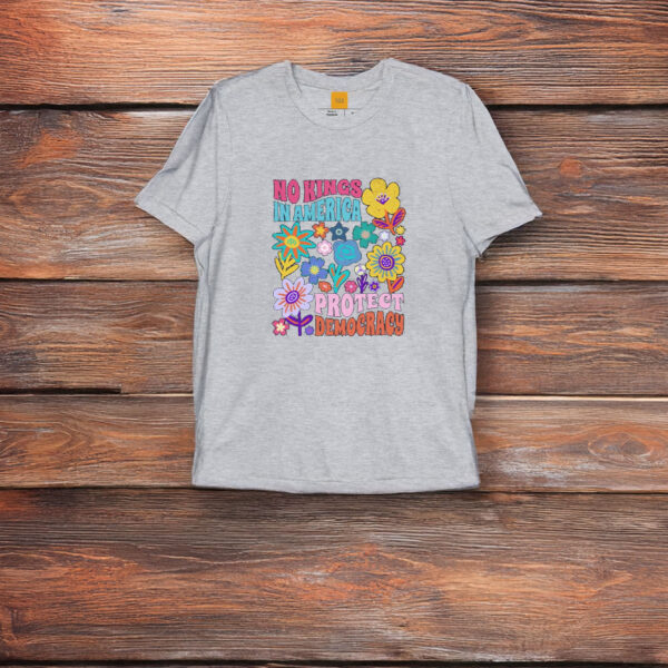 Protect-Democracy-Floral-No-Kings-in-America-Protest-T-Shirt-us